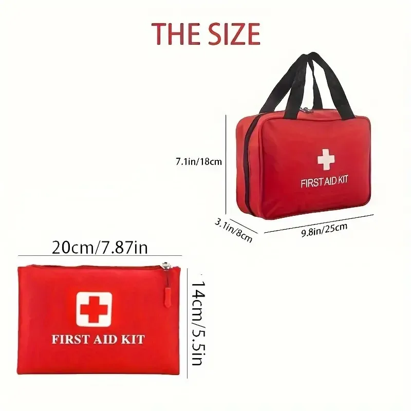 First Aid kit - portable and versatile for outdoor adventures, hunting, hiking, camping | includes scissors and tweezers