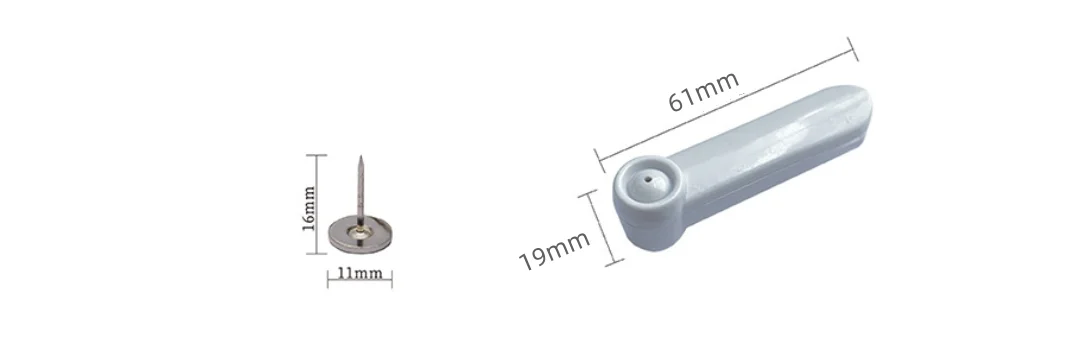 50 Pieces EAS System Antitheft Alarm Large Pencil Tag for Clothing Store Protection with Wide Detection Range AM 58Khz