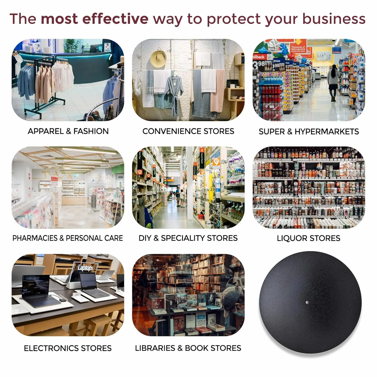 110 pieces EAS Retail Security Products Anti Shoplifting System RF Security Hard Tag