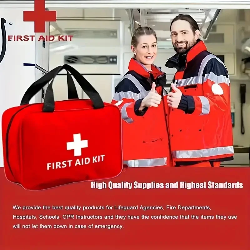 First Aid Kit - 188 pcs - for car, home, travel, camping, office or sport, fully stocked with emergency and survival essentials First Aid Kit - 188 pcs - for car, home, travel, camping, office or sport, fully stocked with emergency and survival essentials