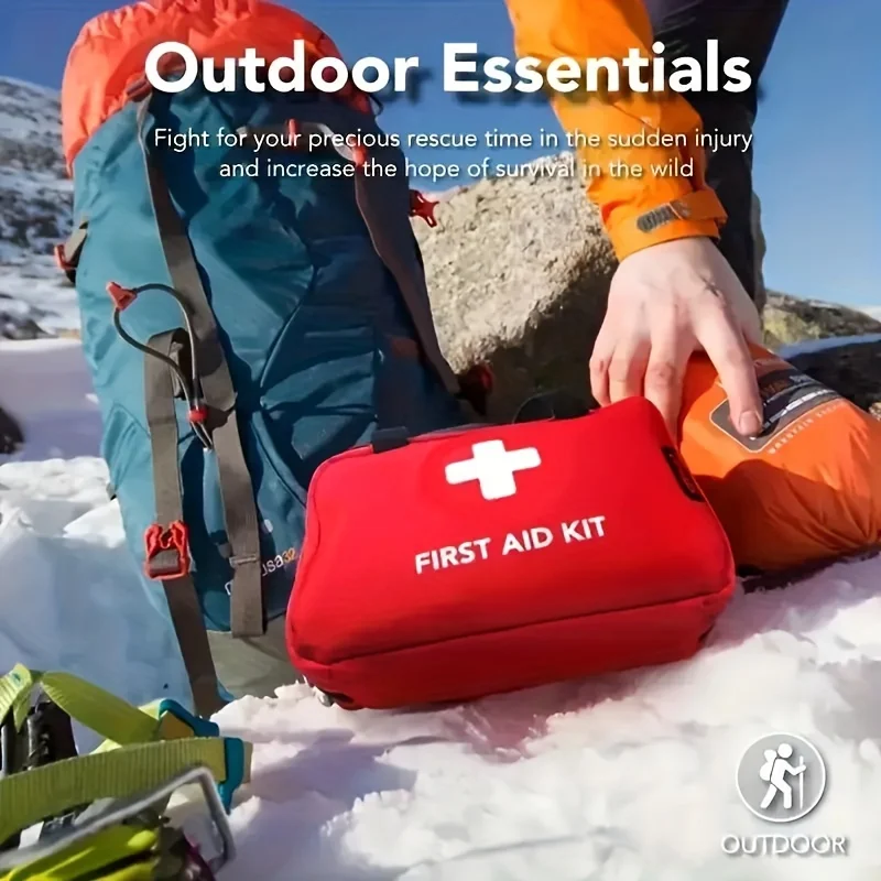 First Aid Kit - 188 pcs - for car, home, travel, camping, office or sport, fully stocked with emergency and survival essentials First Aid Kit - 188 pcs - for car, home, travel, camping, office or sport, fully stocked with emergency and survival essentials