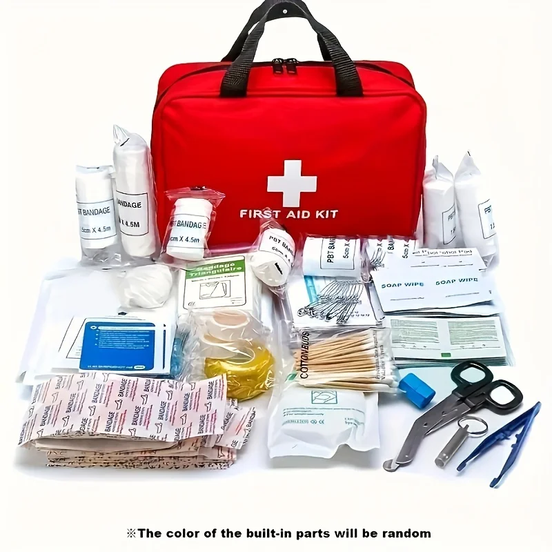First Aid Kit – 188 pcs – for car, home, travel, camping, office or sport, fully stocked with emergency and survival essentials First Aid Kit - 188 pcs - for car, home, travel, camping, office or sport, fully stocked with emergency and survival essentials