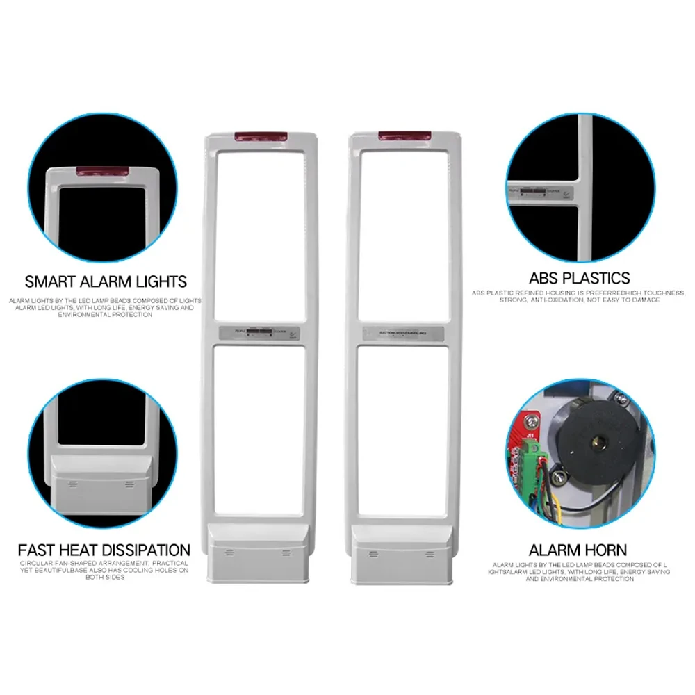 Full KIT EAS 58KHZ AM Retail Security Anti-theft Antenna Gate System Anti-shoplifting Device with Deactivator for Clothing Shop Full KIT EAS 58KHZ AM Retail Security Anti-theft Antenna Gate System Anti-shoplifting Device with Deactivator for Clothing Shop