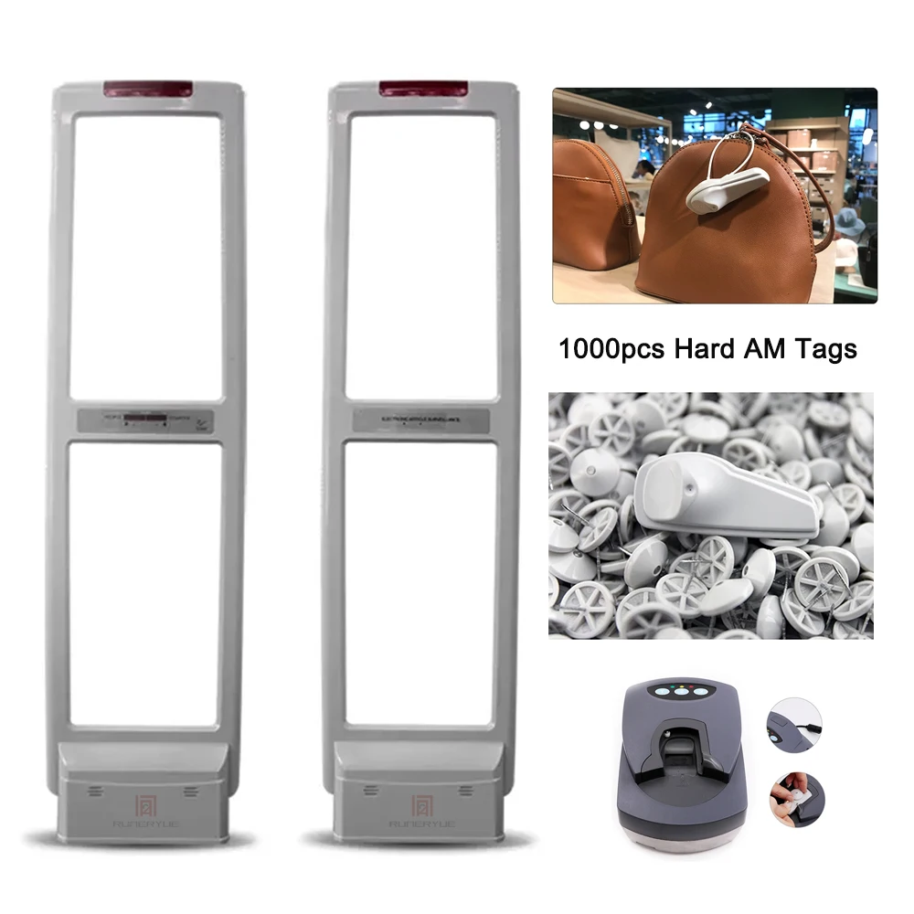 Full KIT EAS 58KHZ AM Retail Security Anti-theft Antenna Gate System Anti-shoplifting Device with Deactivator for Clothing Shop Full KIT EAS 58KHZ AM Retail Security Anti-theft Antenna Gate System Anti-shoplifting Device with Deactivator for Clothing Shop