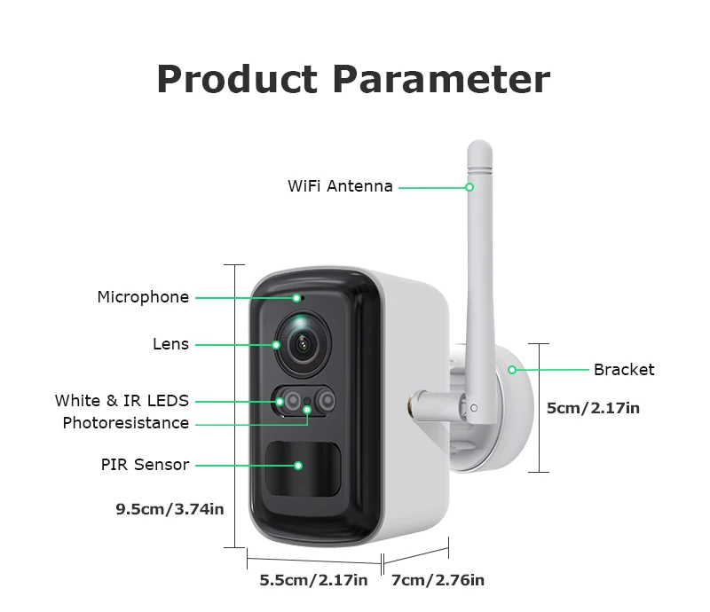 INQMEGA 5MP Wireless Solar Camera System 4 Cam Kit Outdoor WiFi Solar Security Camera Set  2-Way Talk Zero Fees Always free ﻿