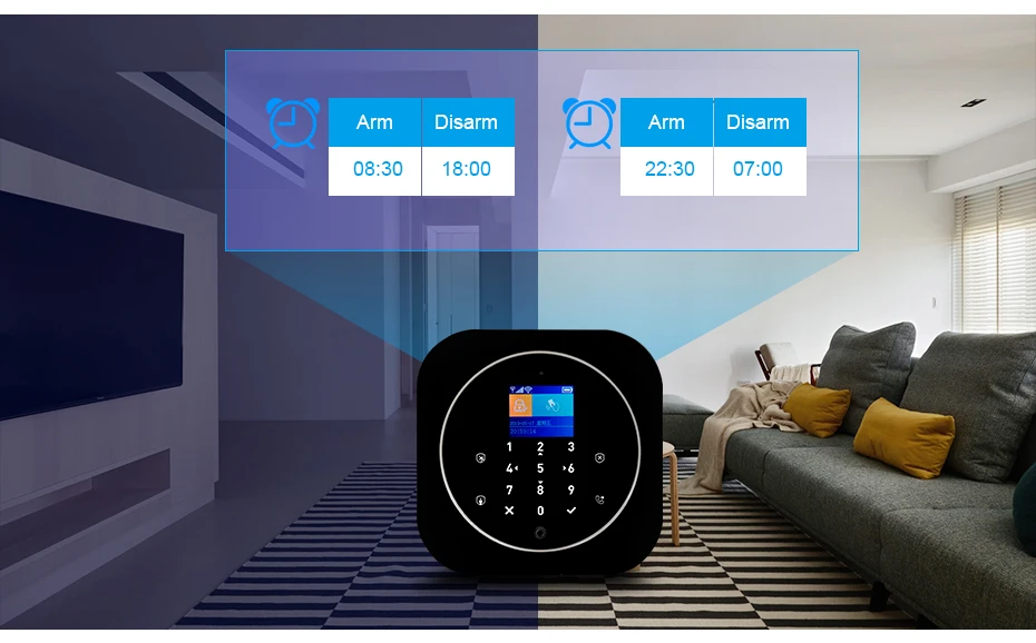 KERUI G12 2G Wifi Wireless Home Alarm System DIY GSM Alarm System for Home Security with Siren, Remote, Motion, Door Sensor