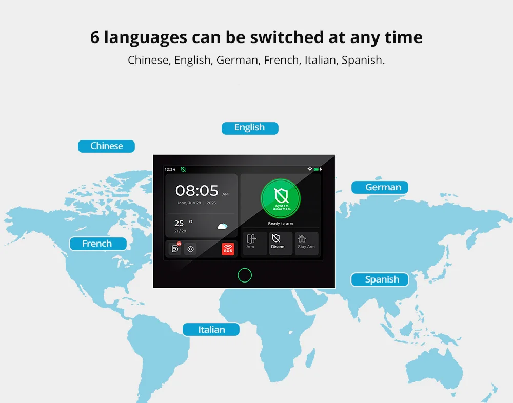 KERUI New 7 inch Touch Screen Panel Alarm System With Sensors 4G+WiFi DIY Your Home Alarm Kits FSK/ASK Security Protection G70 KERUI New 7 inch Touch Screen Panel Alarm System With Sensors 4G+WiFi DIY Your Home Alarm Kits FSK/ASK Security Protection G70