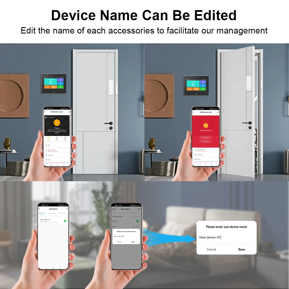 Tuya WiFi GSM Home Security Protection Smart Alarm System TFT Screen Burglar Kit Tuya APP Remote Control Arm And Disarm Tuya WiFi GSM Home Security Protection Smart Alarm System TFT Screen Burglar Kit Tuya APP Remote Control Arm And Disarm