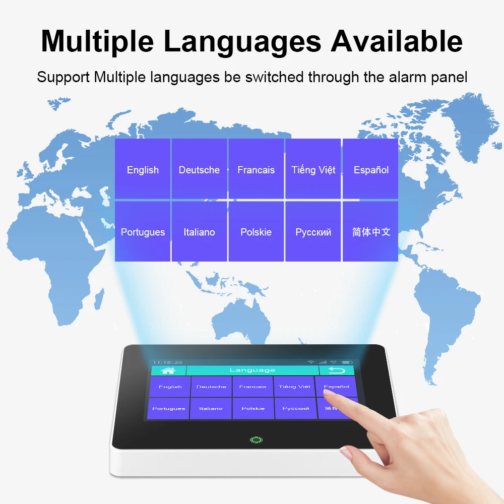 Tuya WiFi GSM Home Security Protection Smart Alarm System TFT Screen Burglar Kit Tuya APP Remote Control Arm And Disarm Tuya WiFi GSM Home Security Protection Smart Alarm System TFT Screen Burglar Kit Tuya APP Remote Control Arm And Disarm