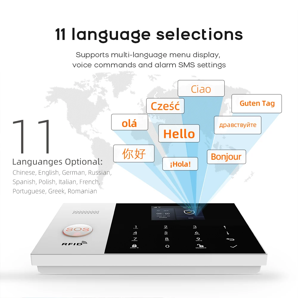 PGST Residential Tuya Smart Gsm Wifi Alarm System for Home Wireless Security Alarm House Smart Life App Control work with ALexa PGST Residential Tuya Smart Gsm Wifi Alarm System for Home Wireless Security Alarm House Smart Life App Control work with ALexa