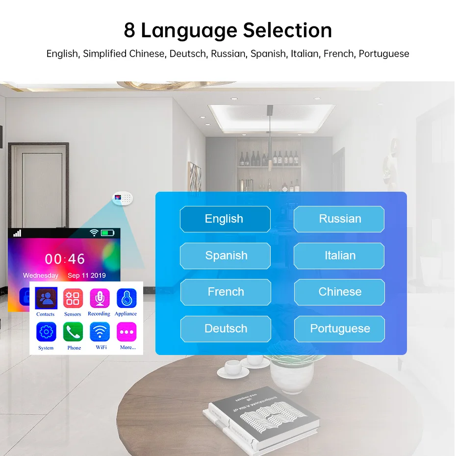 KERUI W204 Security Alarm System For Home WiFi 4G GSM Alarm Burglar 433MHz Wireless Siren Tuya Smart Motion Detector Sensor Cam KERUI W204 Security Alarm System For Home WiFi 4G GSM Alarm Burglar 433MHz Wireless Siren Tuya Smart Motion Detector Sensor Cam