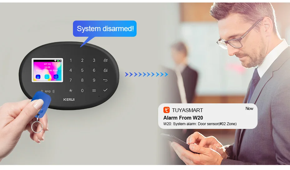 KERUI W204 Security Alarm System For Home WiFi 4G GSM Alarm Burglar 433MHz Wireless Siren Tuya Smart Motion Detector Sensor Cam KERUI W204 Security Alarm System For Home WiFi 4G GSM Alarm Burglar 433MHz Wireless Siren Tuya Smart Motion Detector Sensor Cam