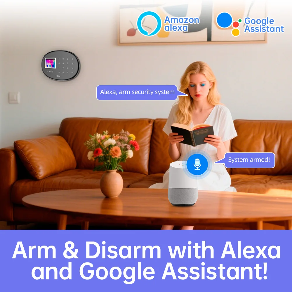 KERUI W204 Security Alarm System For Home WiFi 4G GSM Alarm Burglar 433MHz Wireless Siren Tuya Smart Motion Detector Sensor Cam KERUI W204 Security Alarm System For Home WiFi 4G GSM Alarm Burglar 433MHz Wireless Siren Tuya Smart Motion Detector Sensor Cam