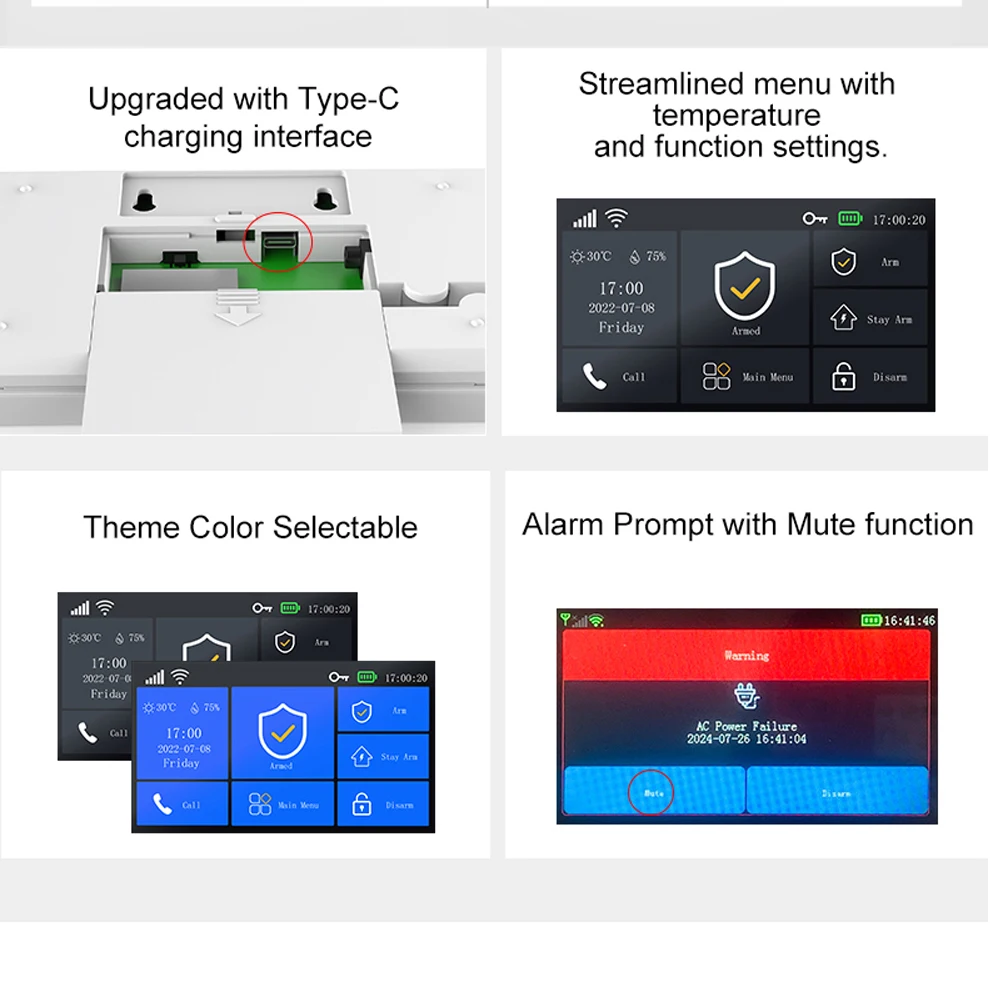 PGST 4G home anti-theft alarm system, Tuya, Safety alarm kit with PIR motion sensor, wireless, WiFi，GSM，PG-107，