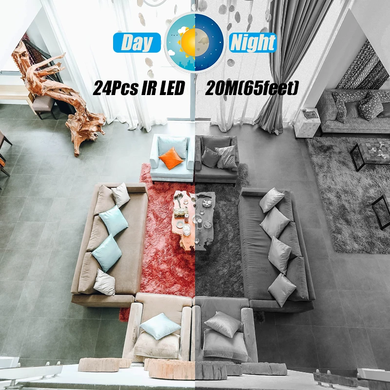 8MP 4K IP66 Waterproof Bullet Outdoor POE Camera, IP Surveillance Camera Security Night CCTV System Cam