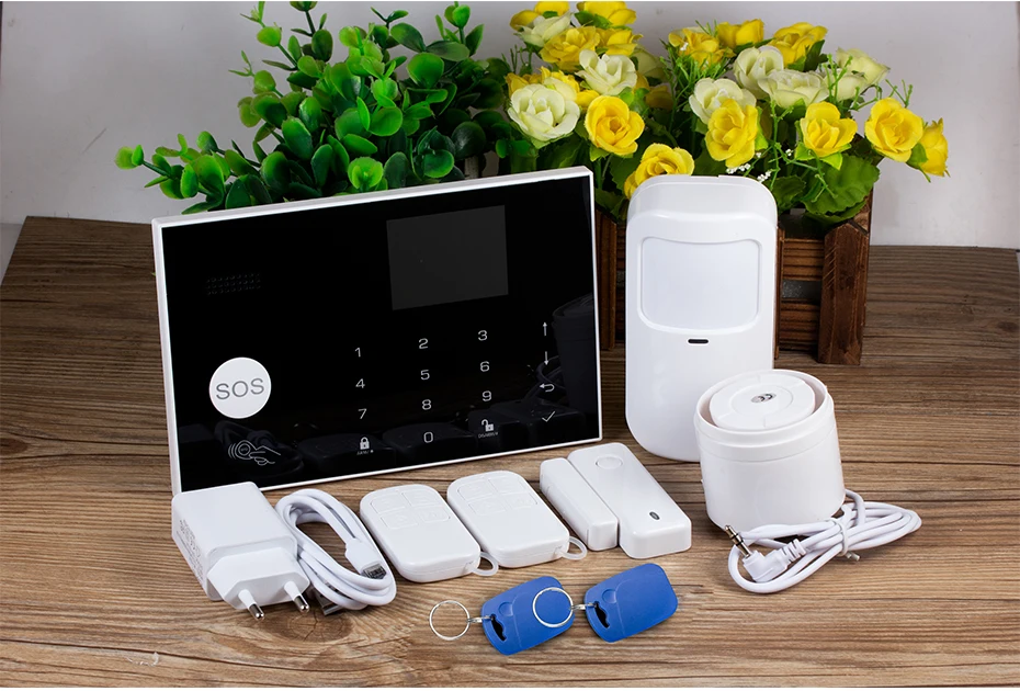 KERUI G34 Tuya Smart 4G WIFI Alarm System for Home Security Alarm Host with Door and Motion Sensor Smart Life APP Support Alexa