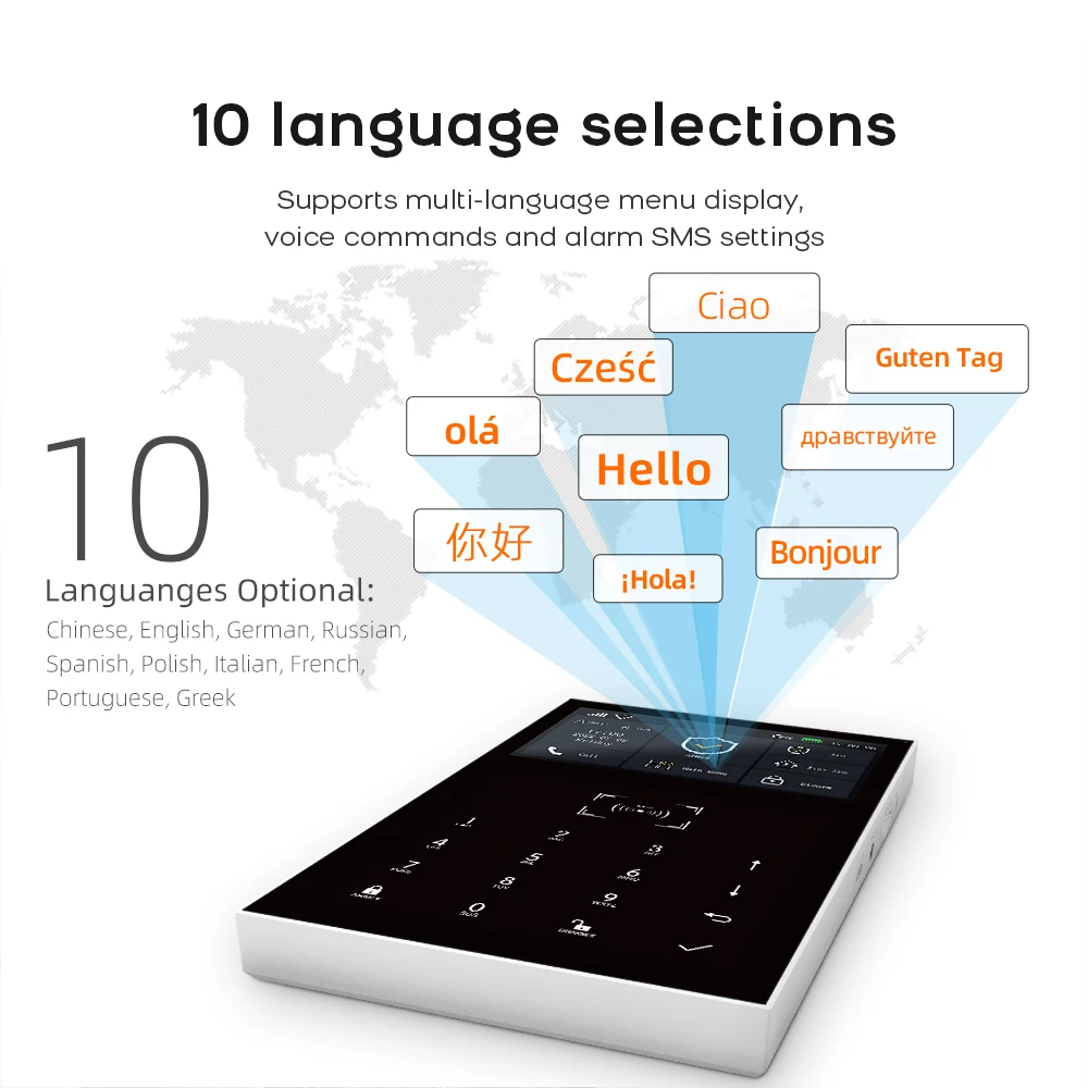 PGST WiFi 2G GSM Home Alarm System Tuya Security Protection Alarm Security System Kit Smart Life Automation Motion Door Sensor