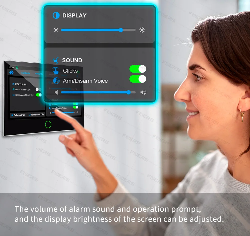FUERS 7 Inch TFT Screen 4G Tuya Smart Home Security Alarm System G70 GSM WiFi Wireless Home Burglar Security Alarm System