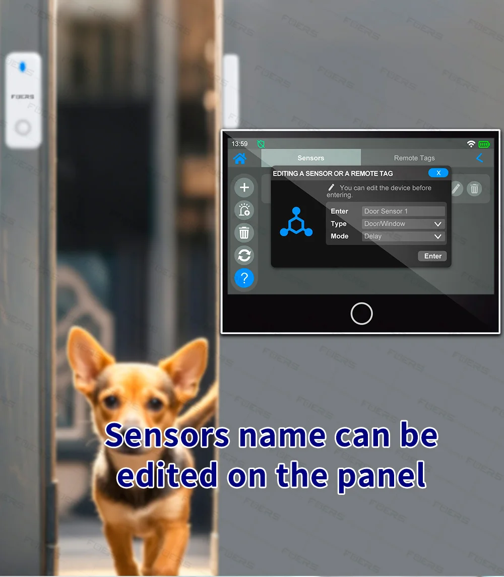 FUERS 7 Inch TFT Screen 4G Tuya Smart Home Security Alarm System G70 GSM WiFi Wireless Home Burglar Security Alarm System