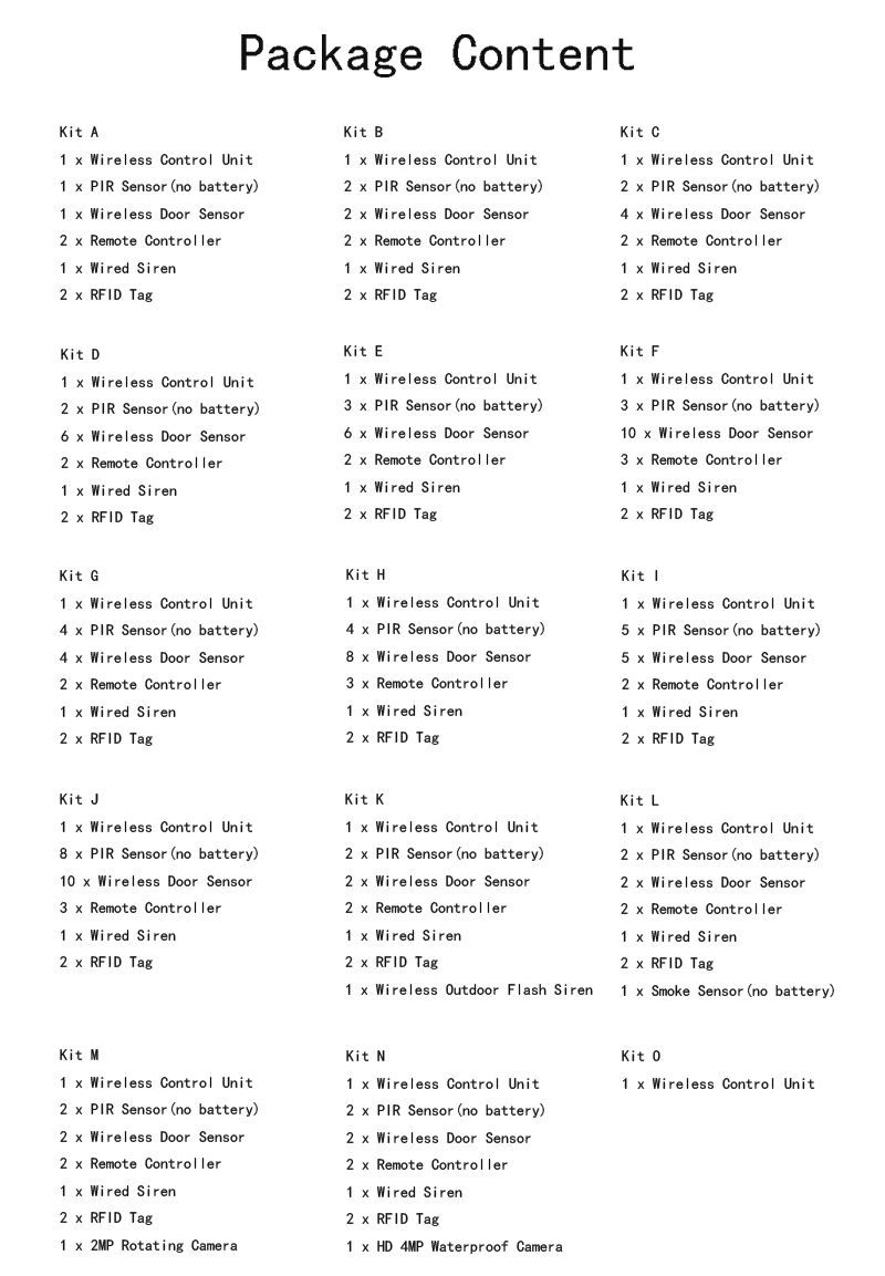 WIFI Camera GSM Alarm System Wireless Home Burglar Security Alarm System Tuya APP Control Siren Motion Detector PIR Smoke Sensor