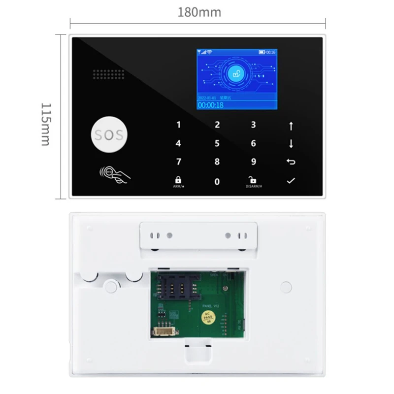 WIFI Camera GSM Alarm System Wireless Home Burglar Security Alarm System Tuya APP Control Siren Motion Detector PIR Smoke Sensor