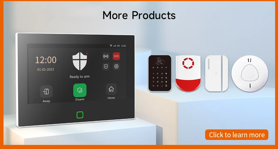 Staniot Tuya Smart Wireless WiFi Home Security Alarm System Built-in Siren Alexa Mobile APP Control With 18 Doorbell Ringtones