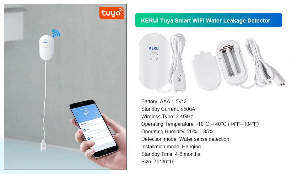 KERUI W181 New Panel Host Home Alarm System Wireless WiFi GSM Anti-Theft Alarm Tuya Smart Life for Your Family Safe Security