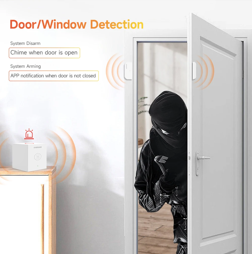 Staniot WiFi Alarm System Kit SecCube 3 Tuya Smart Home Security Protection Support RFID Tags Wireless Siren APP Remote Control Staniot WiFi Alarm System Kit SecCube 3 Tuya Smart Home Security Protection Support RFID Tags Wireless Siren APP Remote Control