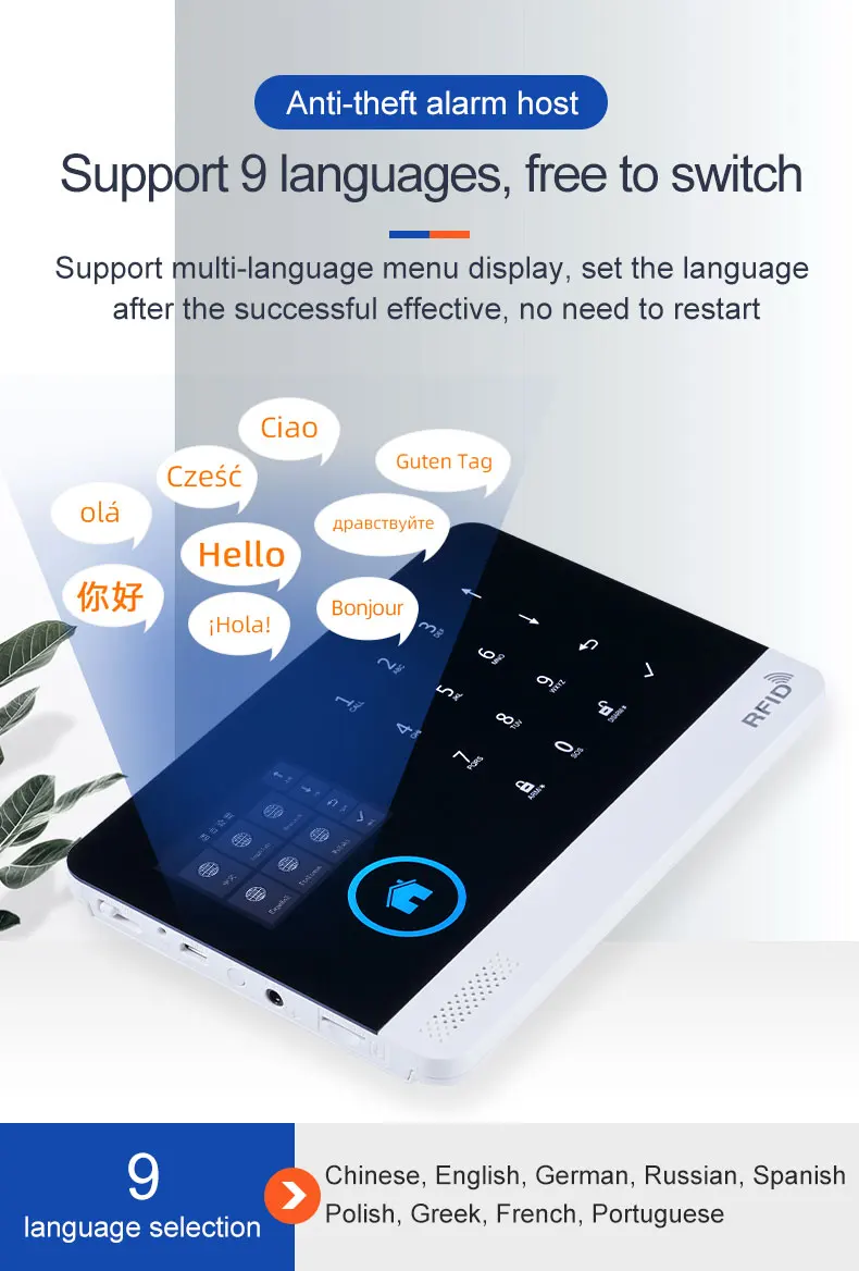 Wireless Solar Siren WIFI GSM Home Security Alarm System for 433MHz Tuya Smart Life House App Control Burglar Alarm Host Kits