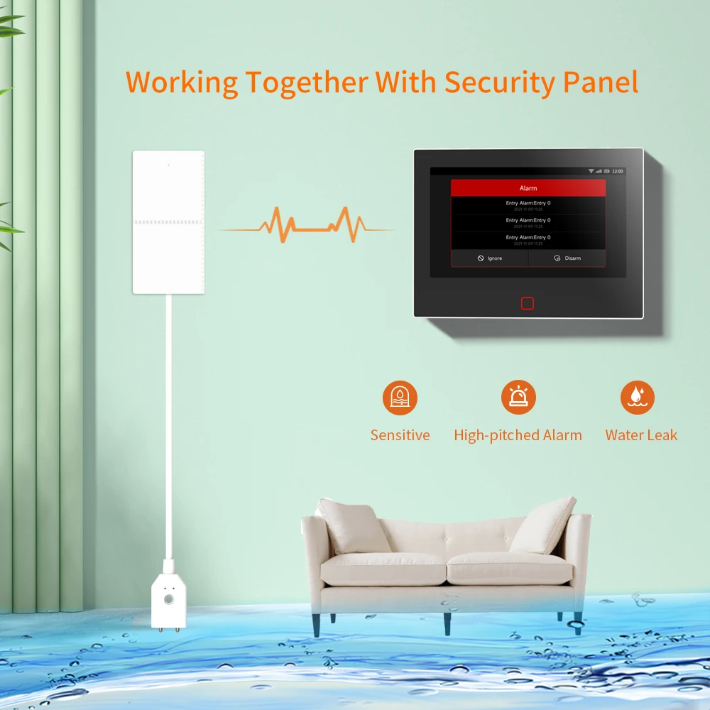 Staniot 7 inch Smart Home Alarm System Tuya Security 4G Wireless WiFi 5000mAh Battery 433Mhz Anti-Theft House Security Kits