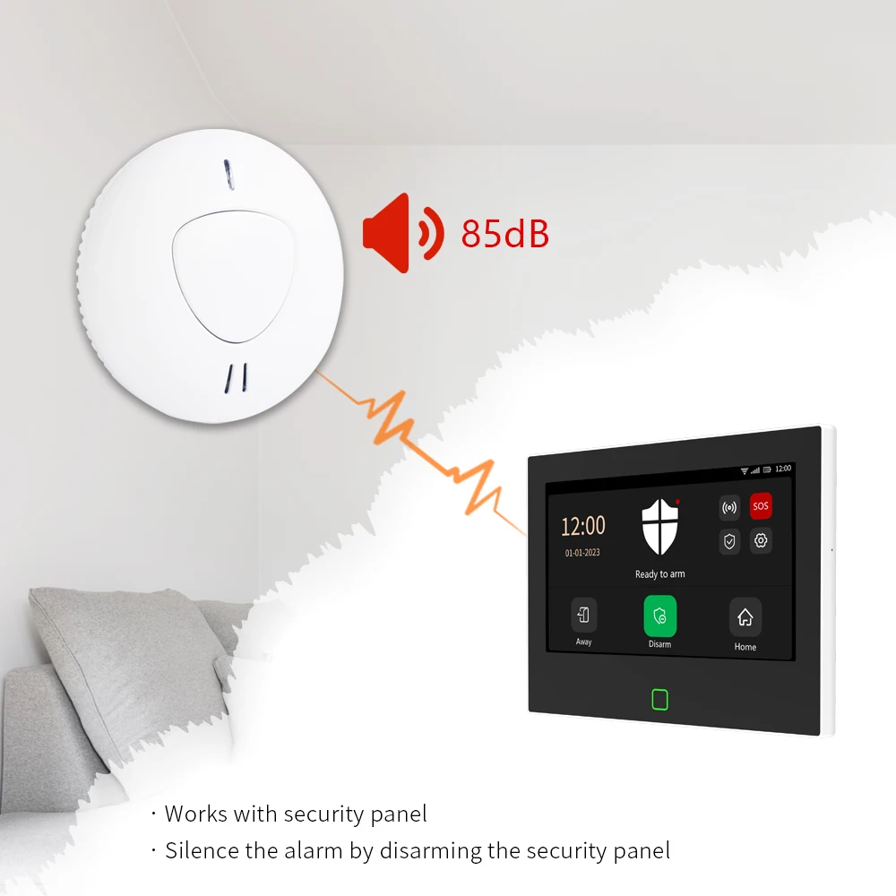 Staniot 7 inch Smart Home Alarm System Tuya Security 4G Wireless WiFi 5000mAh Battery 433Mhz Anti-Theft House Security Kits