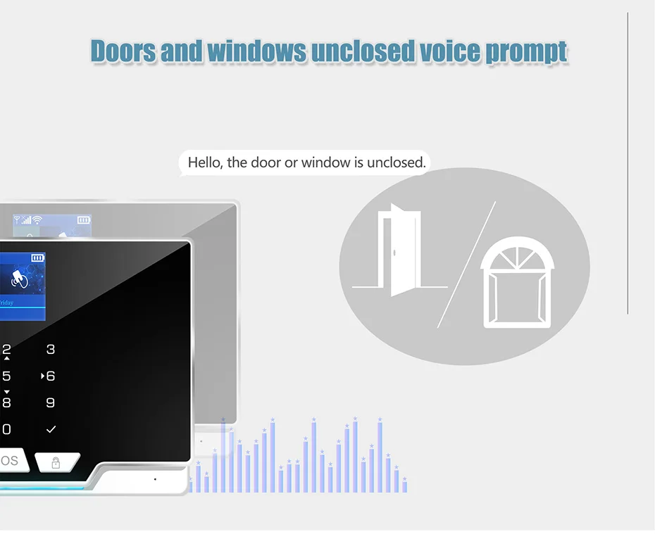 FUERS Tuya Smart G20 DIY WIFI GSM Alarm System Wireless Home Burglar Security Alarm System Control Siren Motion Detector Smoke