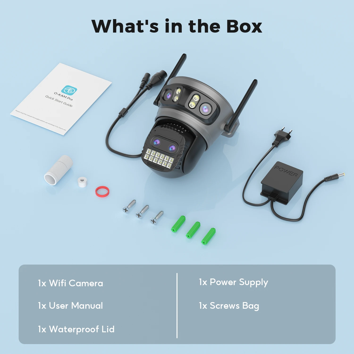 20MP 10K PTZ Wifi Camera Four Lens 10X Zoom Surveillance Camera Outdoor 360°No Dead Angle Ultra Long Range Night Vision Security