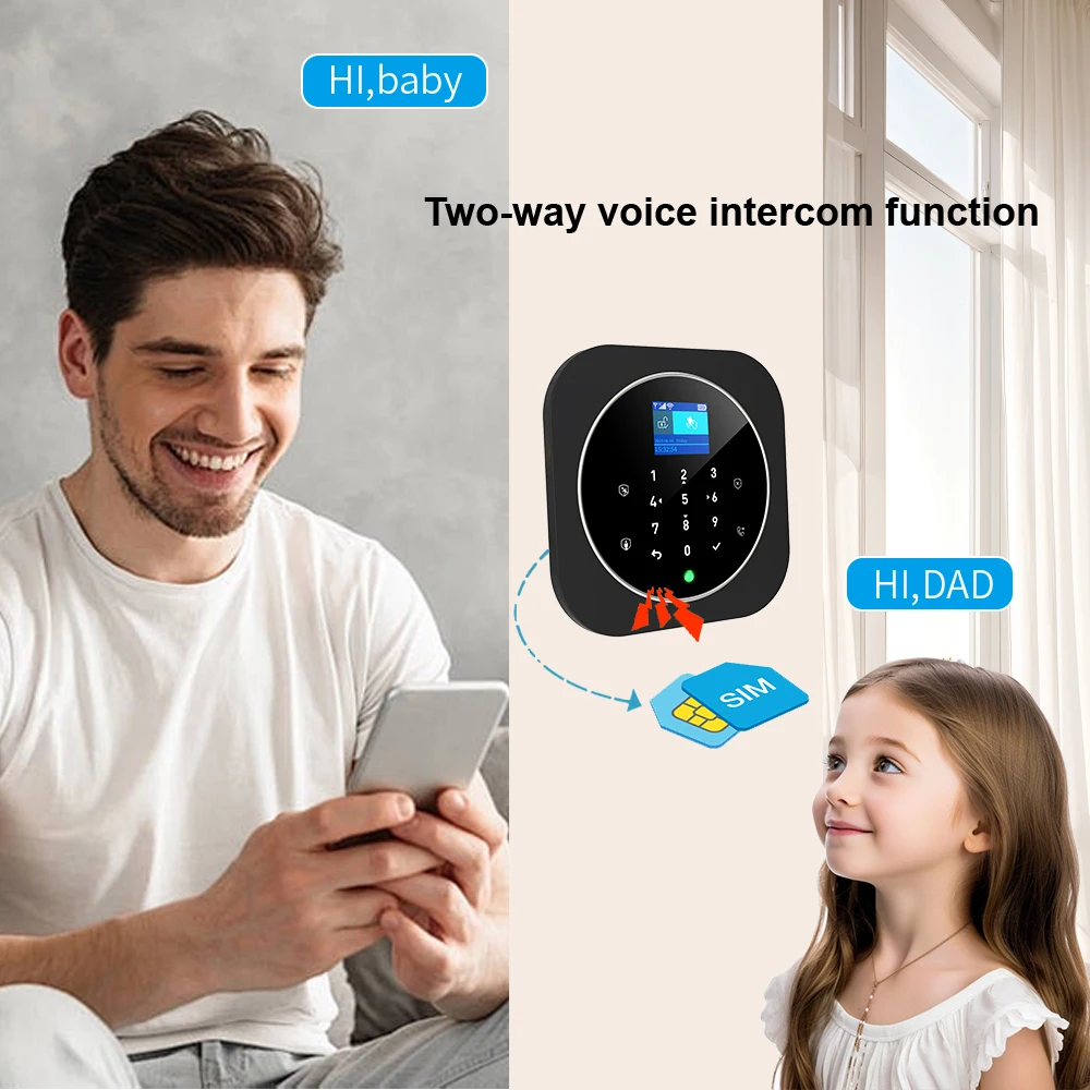 NEW Tuya WIFI W9B Alarm System for Home Burglar Security 433MHz WiFi GSM Alarm Wireless Tuya Smart House App Control