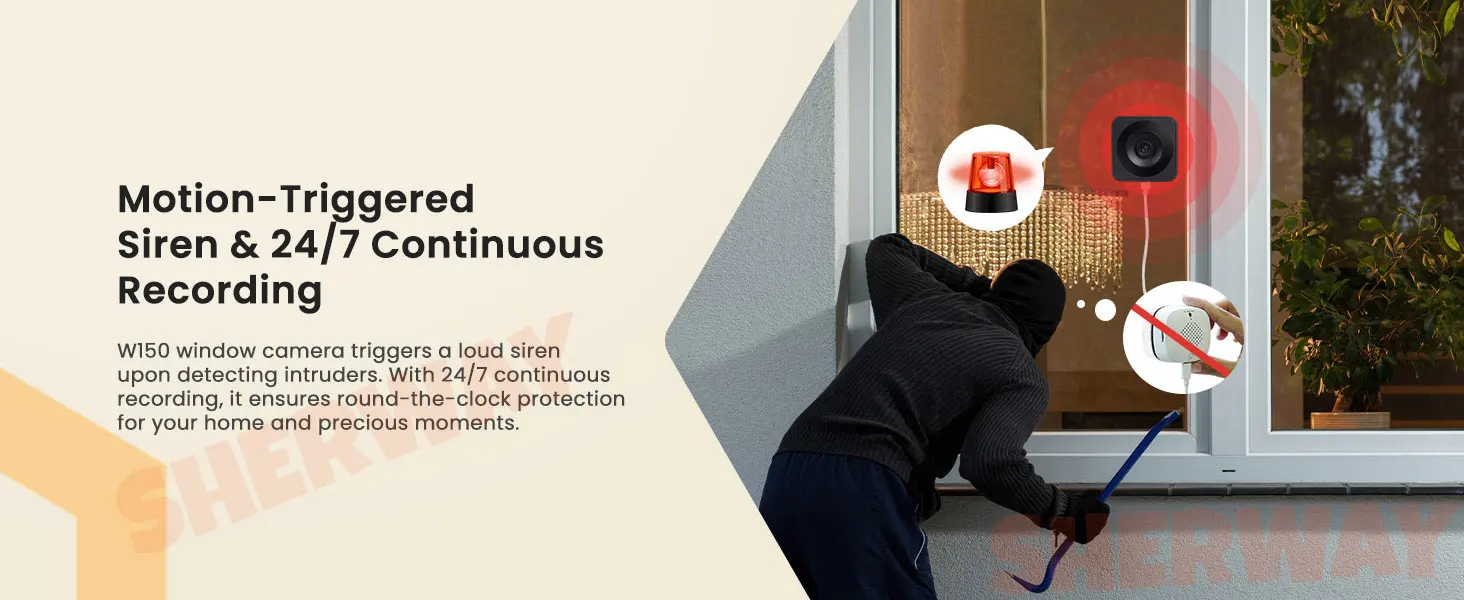 Tuya 2K 5G WiFi IP Camera Indoor Magnetic Window Security Camera Ai Detection With Time Display Mini Stick-on Glass Surveillance