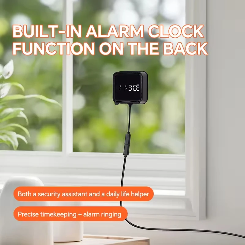 Tuya 2K 5G WiFi IP Camera Indoor Magnetic Window Security Camera Ai Detection With Time Display Mini Stick-on Glass Surveillance