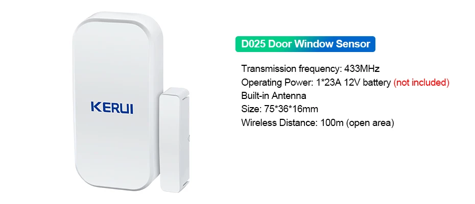 KERUI Home Security Protection WIFI GSM Alarm System Kit W202 Tuya Smart Support Alexa with Door Opening Sensor Motion Detector